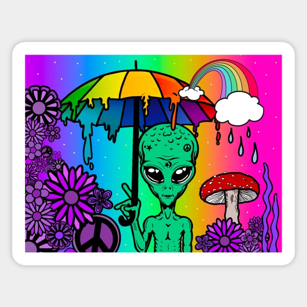 Alien storm Sticker by RobotUnicorn333